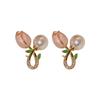 Pearl Tulip Flower Earrings Women Girl Simple Cute Pastoral Style Stud Earrings Casual Accessory Jewelry Gifts