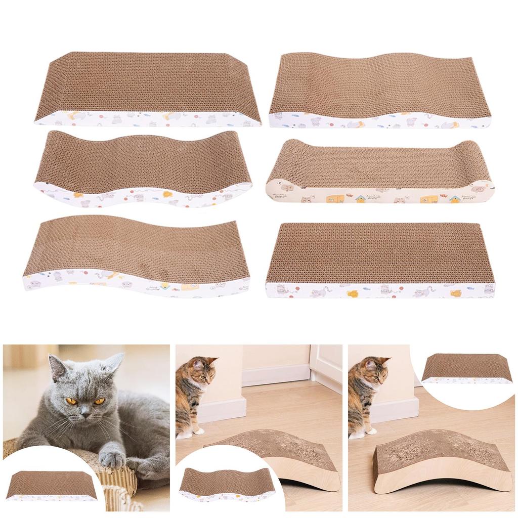Cat Scratcher Board Lounge Bed, Multifunctional Scratching Kitten Sleeping Nest for Indoor