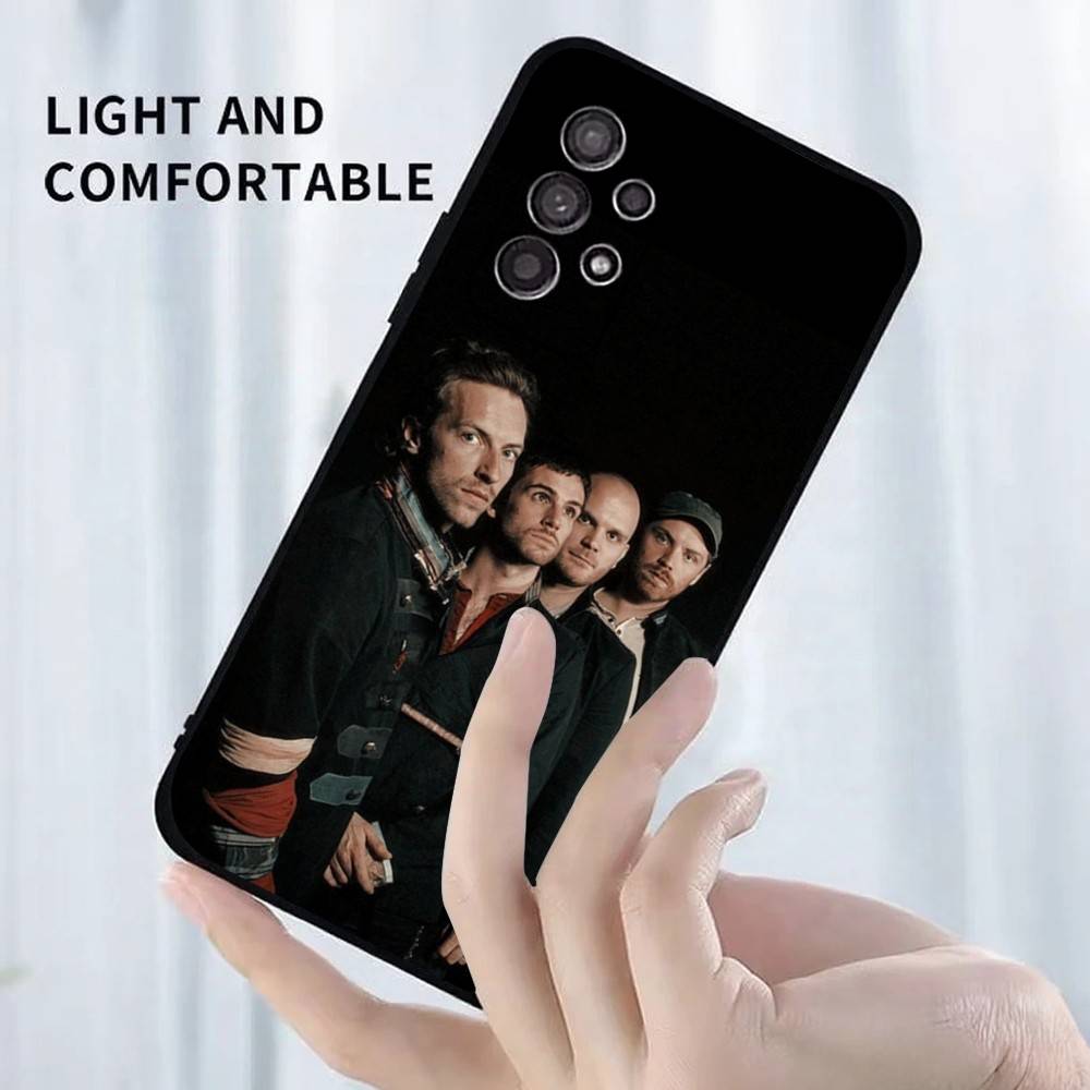Band C-Coldplay Phone Case For Samsung S25,S24,S23,S22,S21,S20,S10,Ultra,Plus,Lite,FE,Soft Silicone Black Cover