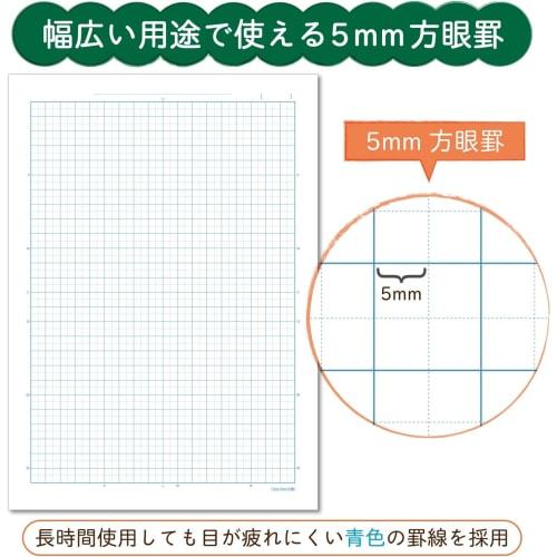 Sakura Crepas Study Book Science 5mm Grids with Cross Reader A4 Yusuke Yonezu Design Balloon 3 Books NP942(3)