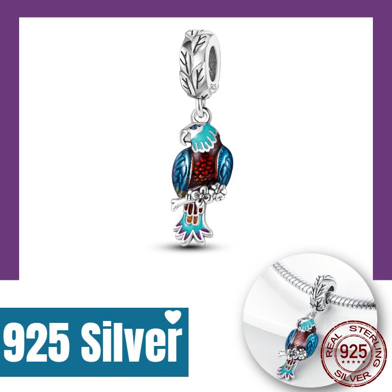 Summer Animal Friends Octopus Dog Starfish Charms Fit Bracelets Necklace Beads Original Copper Women Jewelry Making