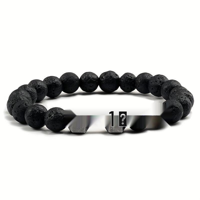 Hot Seller: Barbell & Volcanic Stone Bracelet