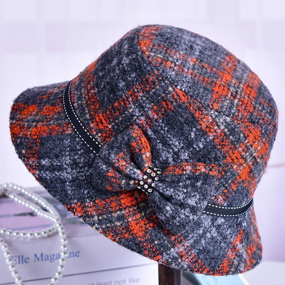 Classic Wool Beret For Middleaged Women With Warmth And Windproof Features For Autumn And Winter Wear