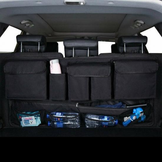 Black Car Auto Cargo Net Pocket Organizer Hanging Seat Storage Bag Accessories