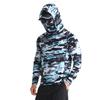 Polyester Breathable and Quick-drying Fishing Shirt Lure Fishing Hooded Sun Protection UPF50+ Fishing Clothes with Face Mask