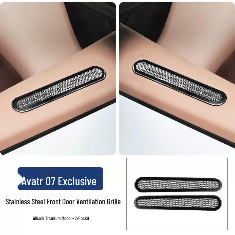Avatr 07 Stainless Steel Anti-Clog Air Vent Cover for Car Doors and Seats