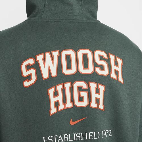 Nike Men's Green Pullover Hoodie with Comfortable Soft Fleece