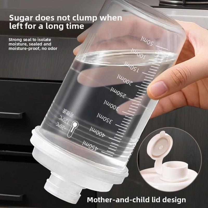 White Sugar Sub-bottling Sealed Tank Plastic Sealed Storage Tank Kitchen Household Sugar Moisture-proof Container