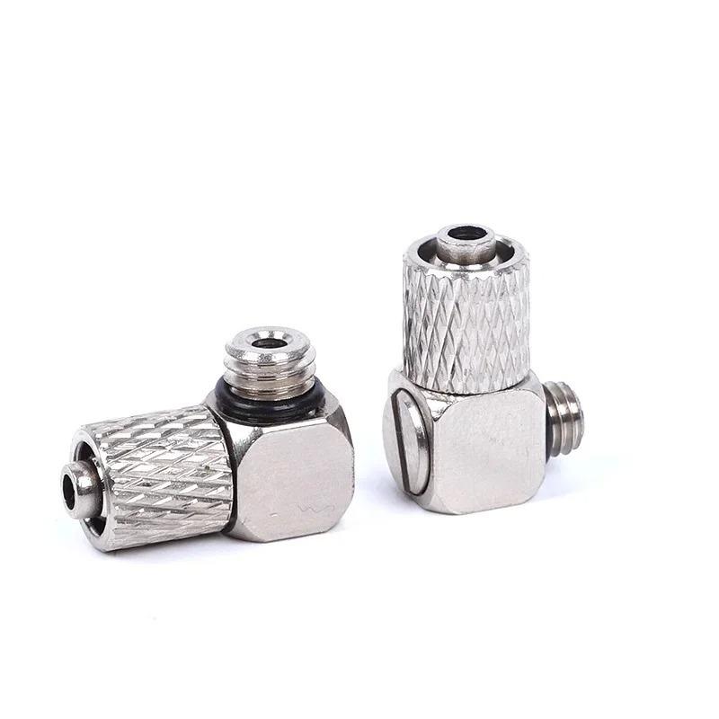 10Pcs 3mm 4mm 5mm 6mm OD Male Thread Mini Pneumatic Pipe Connector Screw Through Quick Fitting Air Tube Fast Twist Joint SMC typ