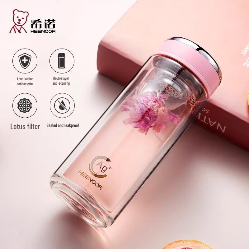 Xingnuo Double Wall Borosilicate Glass Tea Infuser Bottle