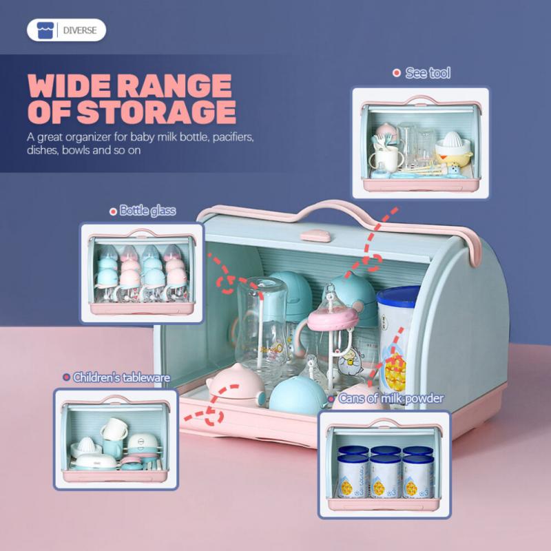 Baby Utensils Storage Plastic Sky-Blue For Kitchen Use 1pcs