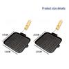 TLXT Cast Iron Square Steak Frying Pan with Folding Handle