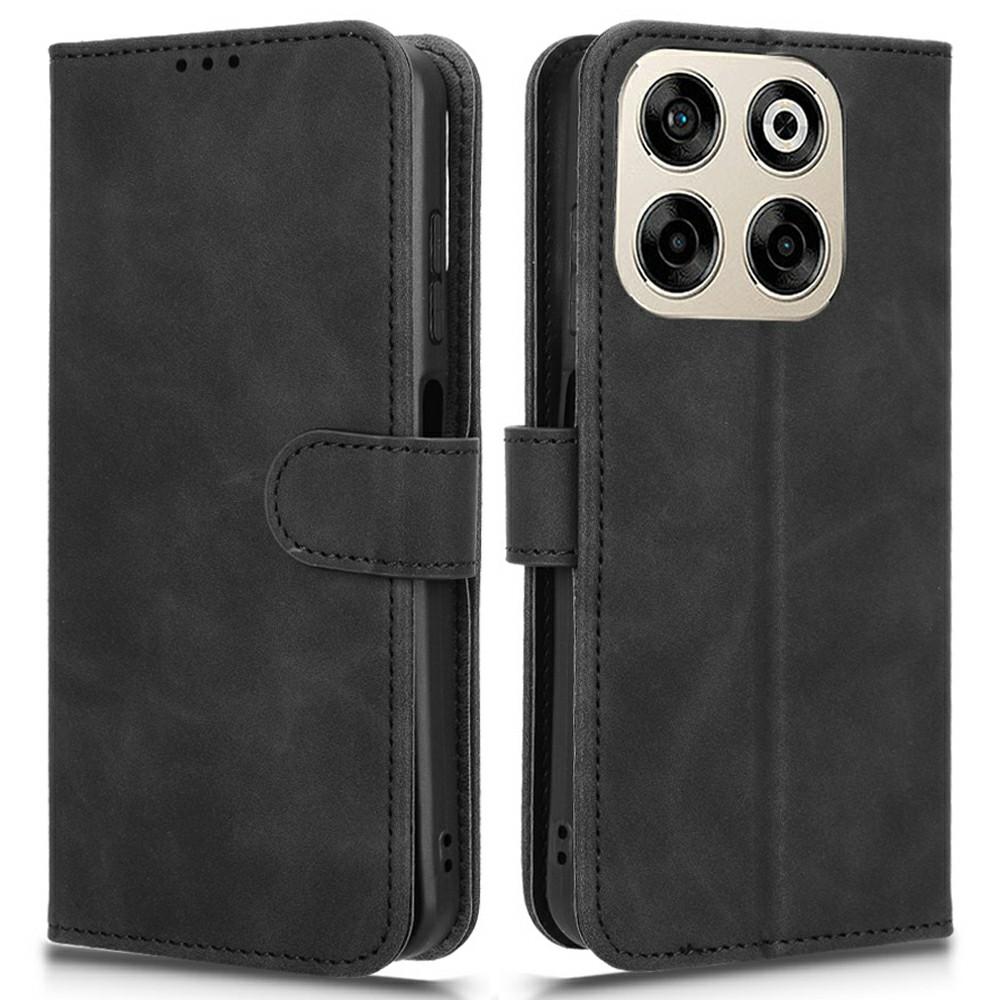 

For ZTE Blade V70 Leather Case Skin Feel Anti Drop Wallet Flip Phone Cover A