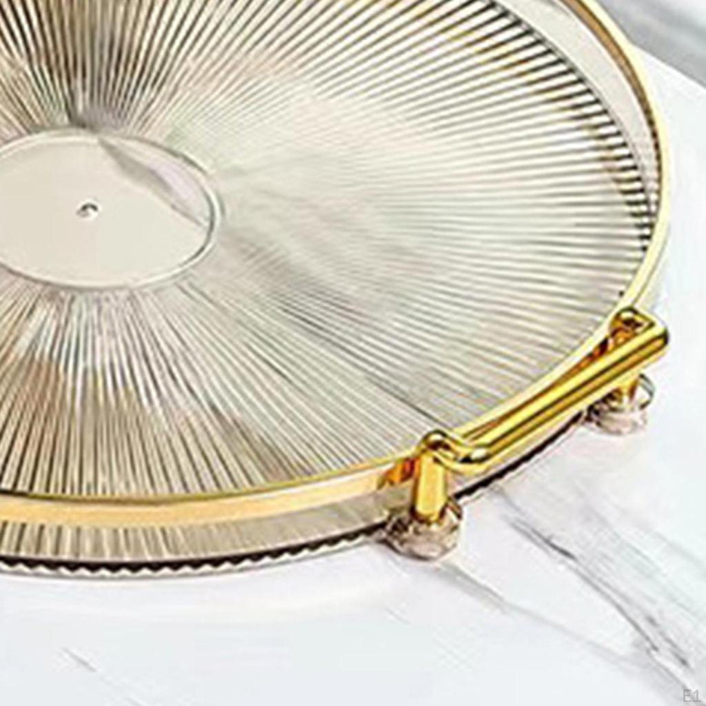 Luxury Serving Tray, with Handles Snack Candies Plate Decorative Jewelry Tray Vanity Platters