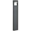 Garden Lamp, Path Light, Post Light with LEDs, Weather-Resistant, 16cm x 5cm x 90cm, Dark Grey