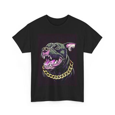 PITBULL KETTE DRIP ART T-Shirt TEE GESCHENK MÄNNER FRAUEN HIP HOP HUND STREETWEAR SHIRT