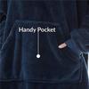 Herbst/Winter Kuschelige Lockere Doppelseitige Fleece Hoodie Decke für Paare