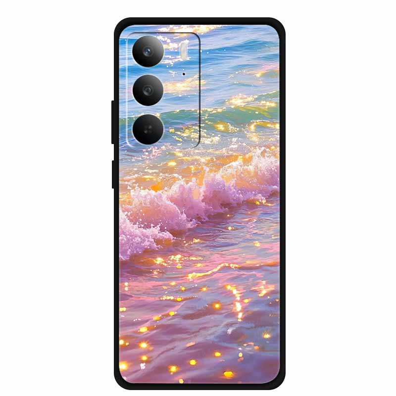 Cover per Realme C75 RMX3941 C75X 4G Posteriore Morbida in Silicone Colorata Lusso TPU Custodia Telefono C 75 Bumper Girly Gradiente Viola