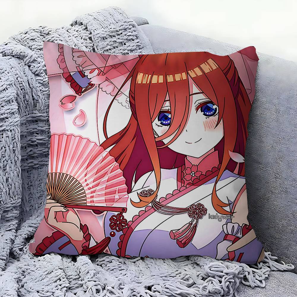Charaktere-Nakano-Miku Kissenbezug Kissenbezug Wohnzimmer Sofa Heimdeko Kundenspezifisch