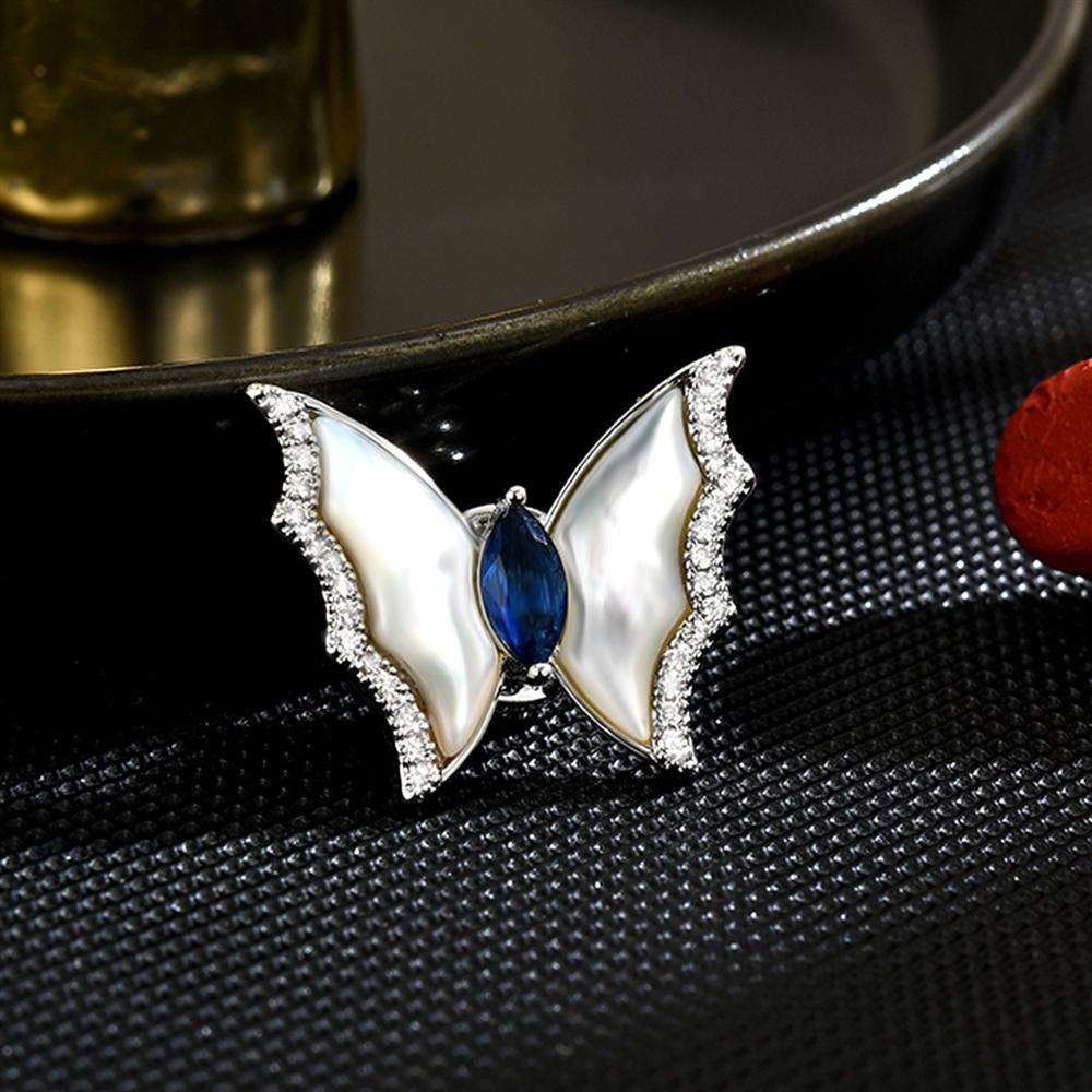 French Retro Zircon Exquisite Magnetic Clasp, Elegant and Versatile, Anti-exposure Light Luxury Magnetic серебряный