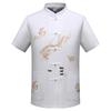 Men's Ethnic Summer Tang Suit: Short-Sleeved Stand Collar Monk Robe-Inspired Hanfu Top