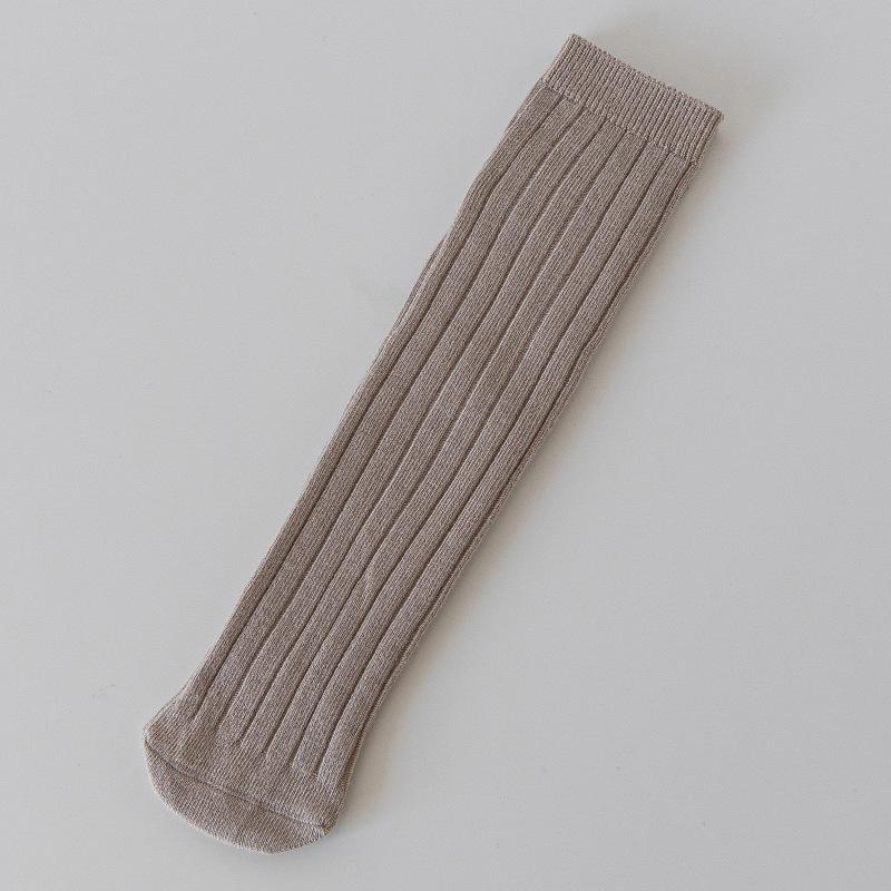 

Newborn Baby Combed Cotton Long Socks, 0-12 Months, Warm & Cute for Spring/Autumn 9-16 Years Mid-Calf хаки