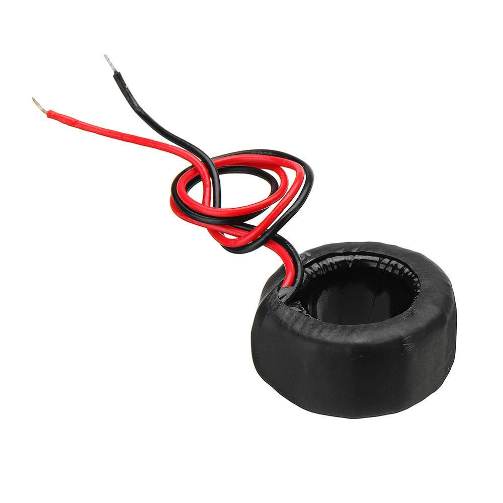 WINGONEER Coil CT Closed Transformer 100A AC Digital Display Power Monitor Meter Voltmeter Ammeter Frequency Current Voltage Coefficient Meter