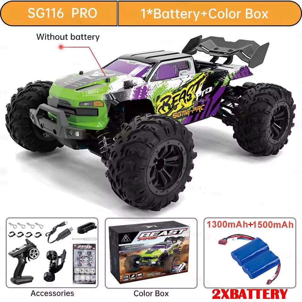 SG116MAX 80KM/H High Speed RC Car Brushless 4WD Off-Road Drift Remote Control Car 1:16 Professional Racing Cars SG116PRO 40KM/H