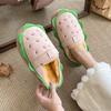 Fashion Autumn Winter Slip on Women Plush Slippers Warm Fashion Mules Indoor Home Slides Comfortable Casual Shoes Lady Zapatos De Mujer