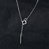 Elegant Geometric Sweater Chain Exquisite Tassels Necklace Unique Long Necklace  Birthday Gift
