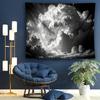 1pc Cloudy Sky Tapestry, Large Size Peach Light Beige Photo Background, Bedroom Aesthetic Hanging Tapestry for Bedroom Office Li