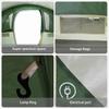 Family Tent with Roof Green and White 576 x 325 x 213 cm