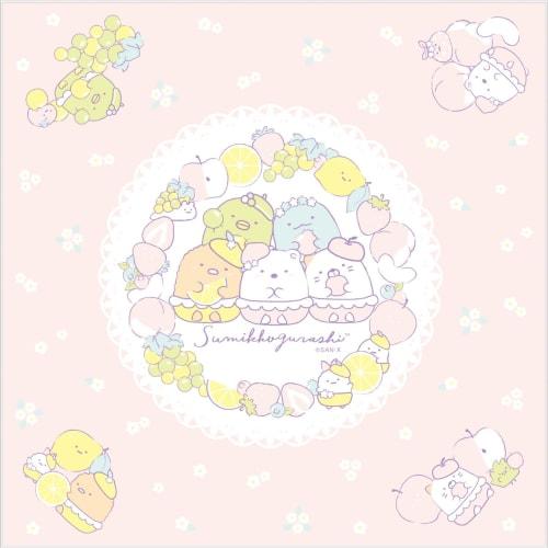 

San-X Sumikkogurashi Lunch Napkin, Fruit, Pink, CH43605