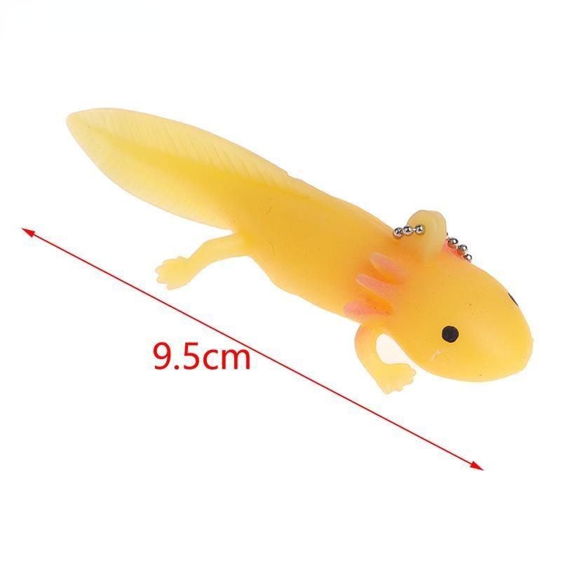 1pc Funny Keychain Axolotl Antistress Soft Fish Giant Salamande Stress Toy Squeeze Prank Joke Toys For Girls Gag Gifts