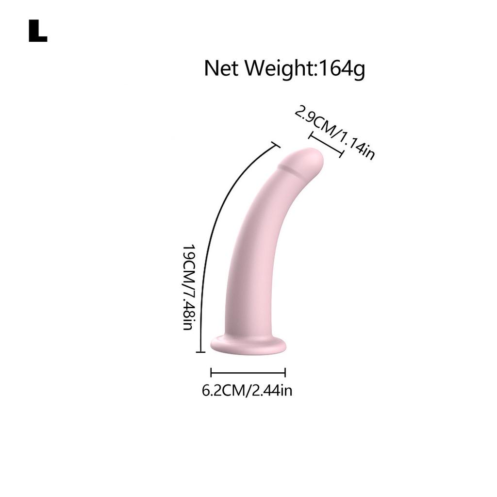 Adjustable Silicone Strap On Harness with Slim Dildo Set, Beginner Pegging Dildo Panties for Women Men Couples, Soft Purple Stra
