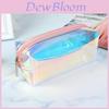 Transparent Tpu Makeup Bag Laser Colorful Pencil Case Portable Storage For Students