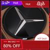 For Mercedes Benz The Front Grille Star Logo Badge Mirror Bottom 3D ABS Logo for Mercedes-Benz W205 W176 W212 W218 C117 CLA GLA