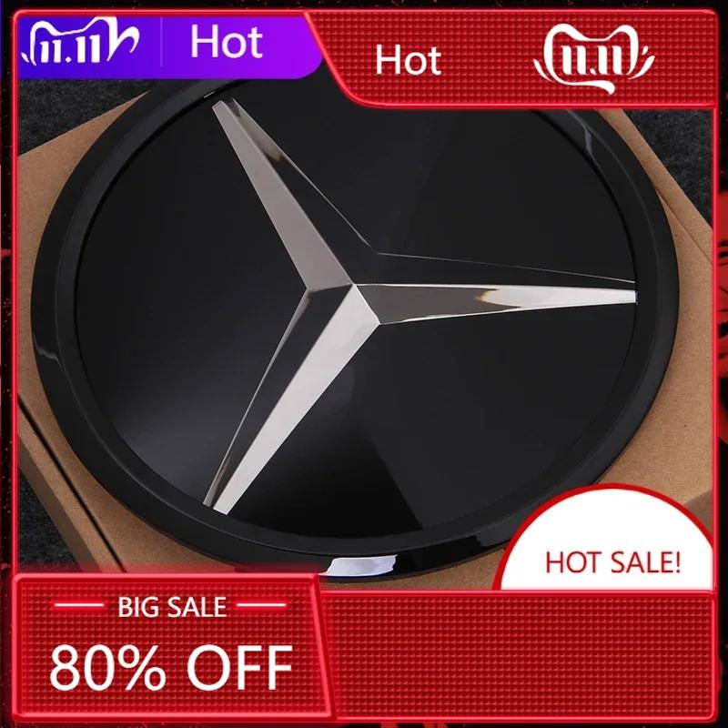 For Mercedes Benz The Front Grille Star Logo Badge Mirror Bottom 3D ABS Logo for Mercedes-Benz W205 W176 W212 W218 C117 CLA GLA