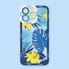 Abstract Art Plants Leaf Cover Clear Phone Case For iPhone Apple 17 AIR 16E 16 15 14 12 13 11 Pro Max Plus XR TPU DIY Shell Case