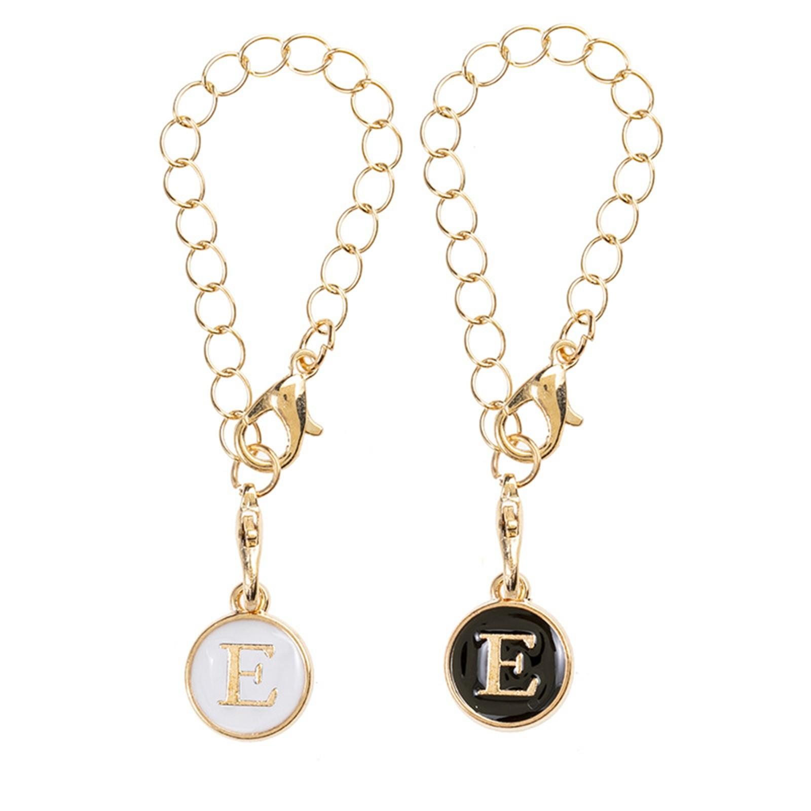 

2 шт. аксессуары-подвески с буквами для чашки, цепочка с буквами имени для ручки, подвески в форме аксессуаров для брелка One Size