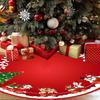 Cartoon Christmas Tree Skirt Decoration Lightweight Cute Suitable As Decoration Prop For Christmas And New Year Parties