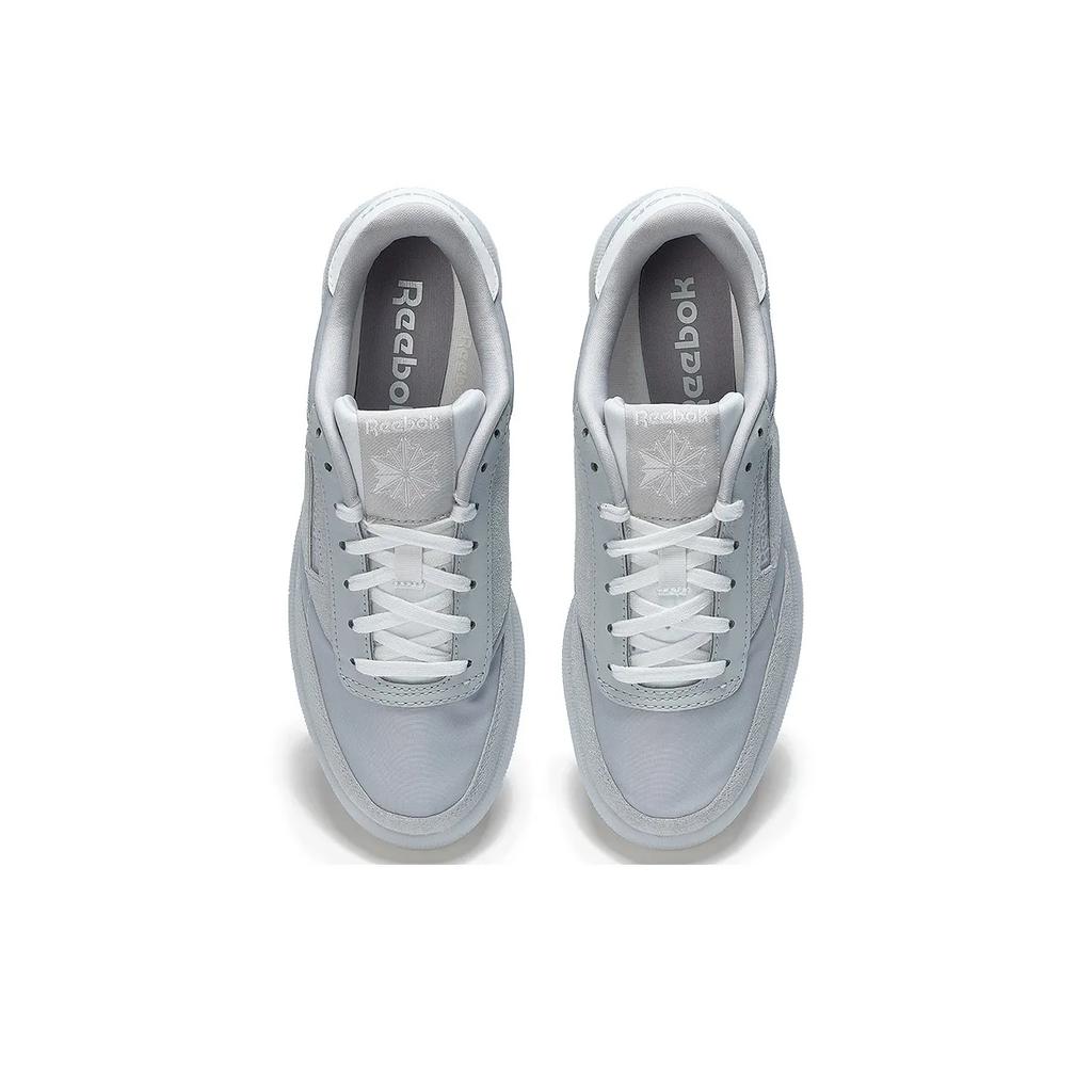 Reebok Low Top Skateboard Shoes Unisex Gray Sneakers 100222154