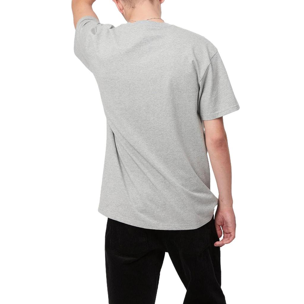 Carhartt WIP S/S Chase T-Shirt Grey Heather/Gold Men Streetwear I026391-00MXX