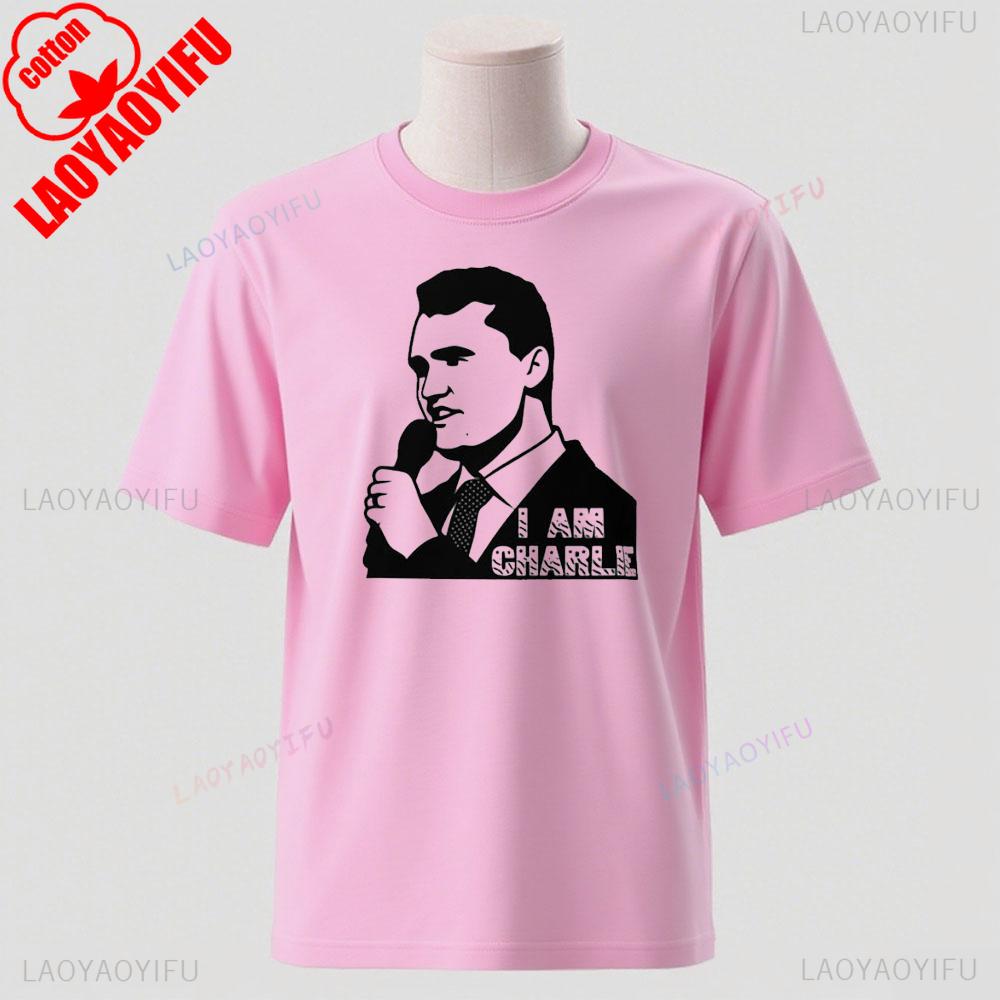 I Am Charlie Motivational Speaker Tee Unisex Cotton Graphic Tshirt Inspirational Public Quote Shirt Apparel Confidence Tops