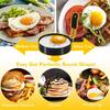 Caltucus Core® Egg Ring Mold, Stainless Steel with Silicone Handle, Nonstick, Black, 3.5 Inch