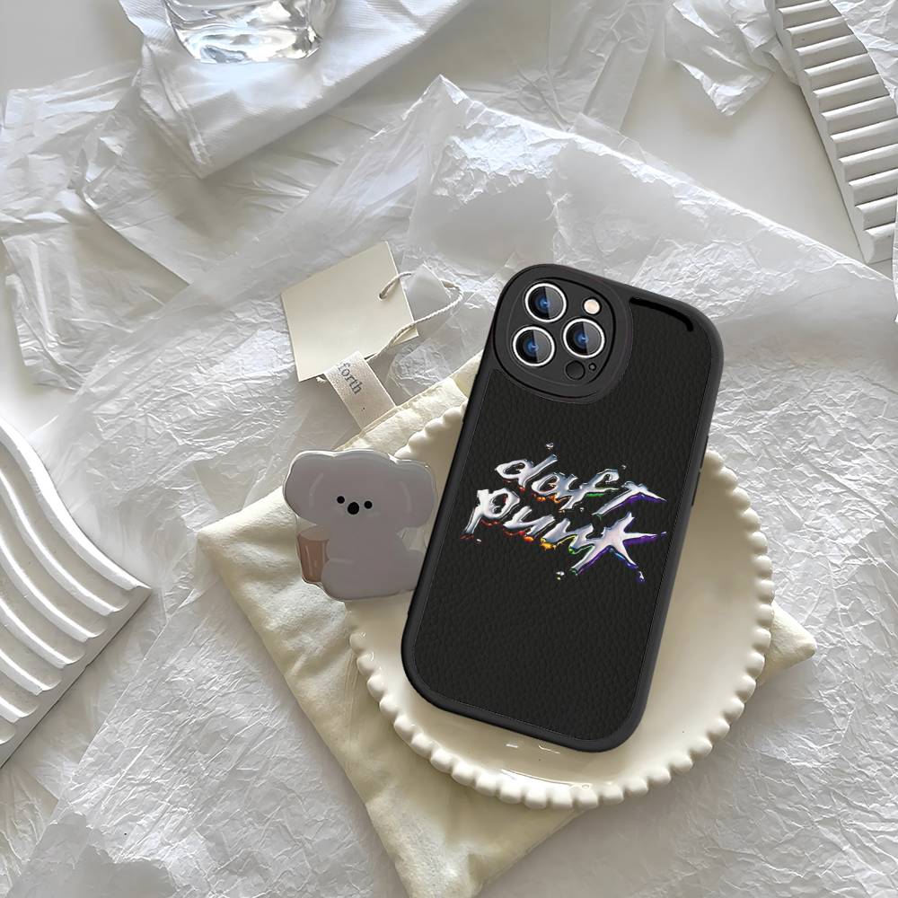 Around The World Daft Punk For IPhone 16 15 14 13 12 11 Pro Max Plus Leather Phone Case iPhone 15