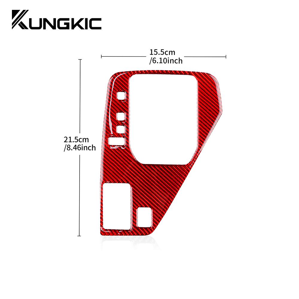 Real Soft Carbon Fiber RHD LHD Sticker For Subaru Crosstrek 2025 For Impreza 2025 Car Gear Shift Panel Interior Trim Accessories