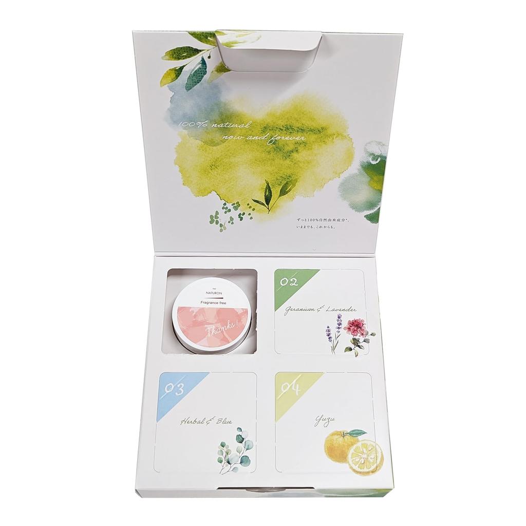 PAX NATURON Hand Cream Gift Set Scents x 15g Gift Natural Moisturizing Cream for Sensitive Skin Limited Edition Small Taiyo Yushi (4 / Box) 100%