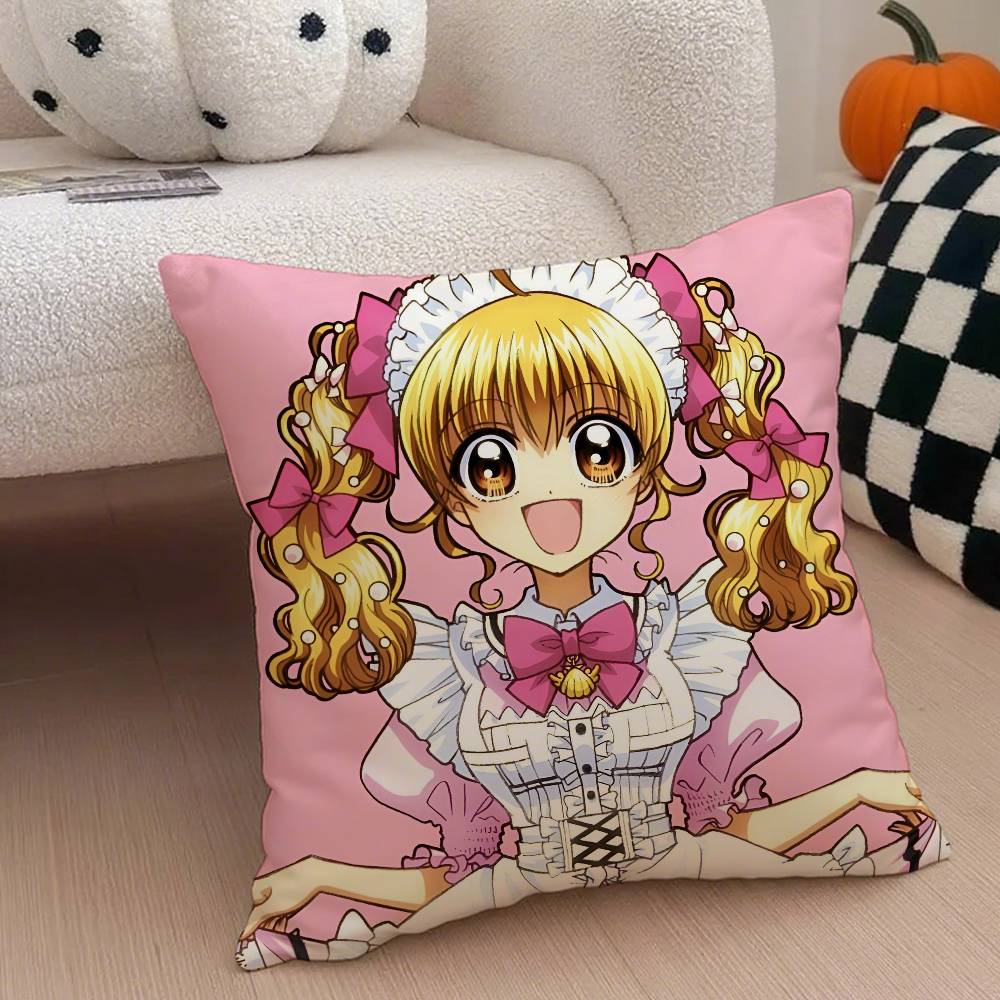 Mermaid Melody Pichi Pichi Pitch Pillow Case Anti-dustmite Pillowcase Invisible Zipper Silky Short Plush Sofa Cushion Cover
