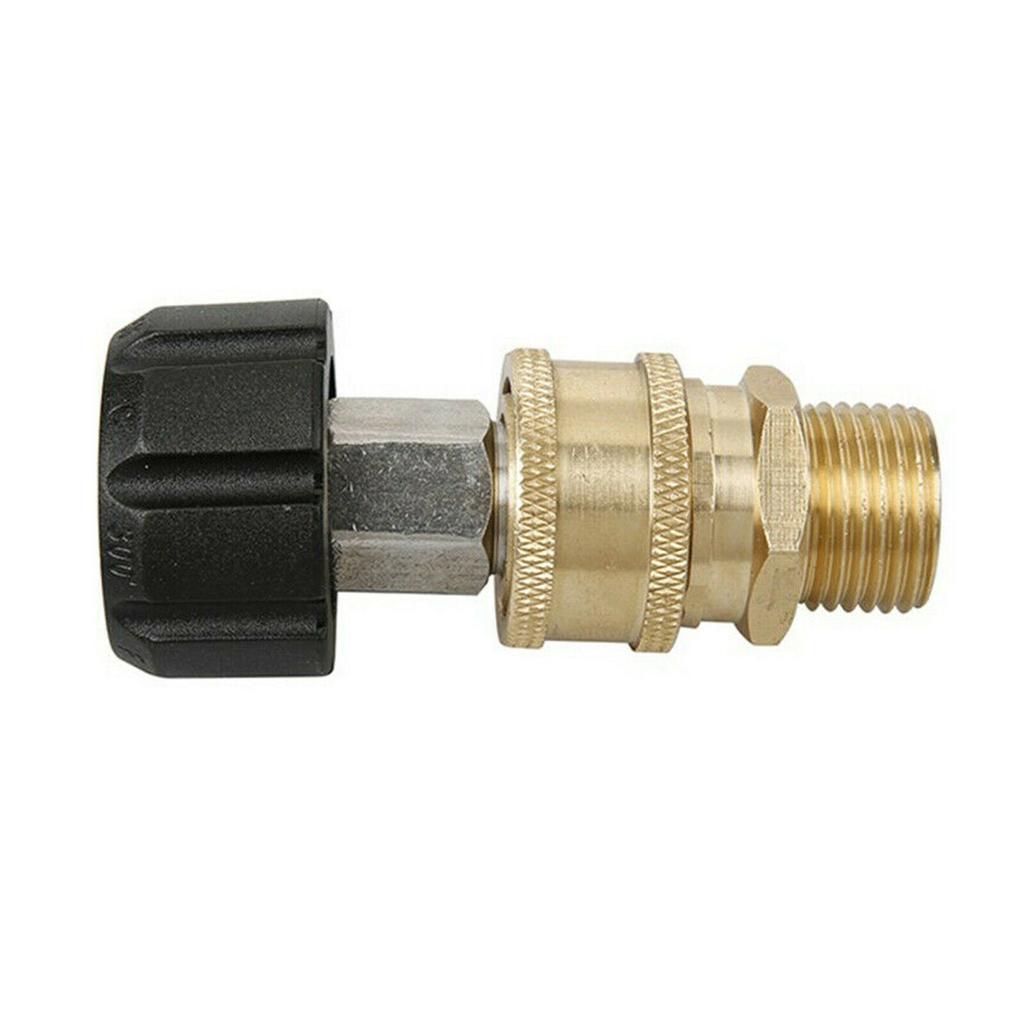 M22 Quick Release Connector To 1/4 Adapter Pressure Washer Coupling 14mm Fitting